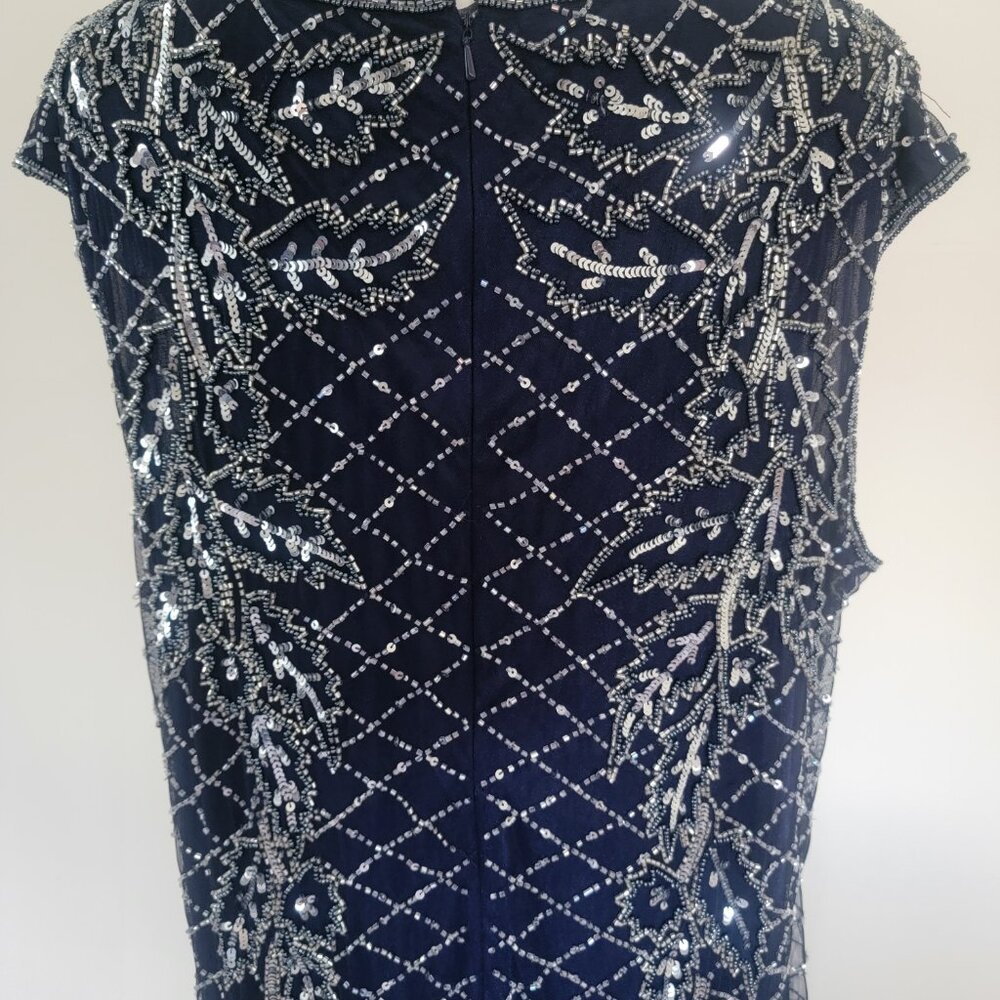 Prelude Formal Beaded Sleeveless Dress Women's Size 20W - Picture 6 of 11